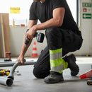 Premium Hi-Vis Trousers with 4-Way-Stretch Fabric, CORDURA Reinforcement, and Functional Tool Holders for Comfort and Durability