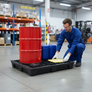 Heavy Duty Recycled General Purpose Low Level Drum Spill Pallet