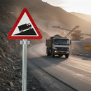 Premium Slow Moving Vehicles On Incline Post Mounted Sign - Warning for Traffic Safety with Standard Sizing Options