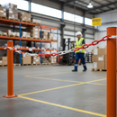 Premium 8mm Red & White Plastic Barrier Chain - 25M Length for Crowd Control and Area Segregation