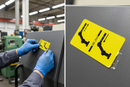 Premium Symbol Sign for Crane Safety Information - Durable Weather-Resistant Label for Equipment Compliance
