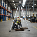 Professional Confined Space Rescue Tripod with Adjustable Height and High Load Capacity for Fall Protection
