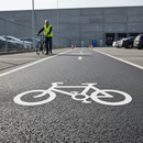 Premium Thermoplastic Cycle Symbol Marking for Road and Off-Road Use - Clear Designation for Cyclists
