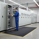 Premium Anti-Slip Electrical Matting for High-Voltage Insulation - 1000V Compliance, 6mm Thick, Natural Rubber Construction