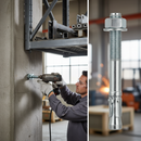 Premium 12mm x 110mm Through Bolt Anchor for Secure Barrier Installation and Street Furniture Fixing