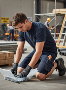 Premium Heavy Duty Cargo Work Shorts with Four-Way Stretch Fabric, Water-Repellent, and Ample Storage for Outdoor Work