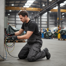 Professional Arc Flash & Fire Retardant Bib & Brace with Kneepad Pockets - Dark Anthracite