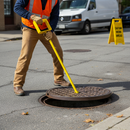 Premium Heavy Duty Manhole Cover Key 500mm Long - Durable Cast Iron for Easy Lifting of BT Covers