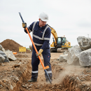 Premium Insulated Sumo Digging Bar with Chisel and Point Ends for Heavy-Duty Soil Breaking and Stone Leveraging