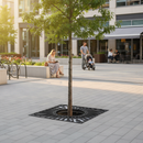 Premium Heavy Duty Tree Grille with Sunburst Design - Galvanised Mild Steel, 900mm to 1200mm Sizes