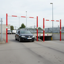 Premium Compact Height Restrictor Barrier for Vehicle Access Control - Strong Steel and Aluminium Construction with Adjustable Height Levels
