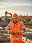 Premium 4 In 1 Hi-Vis Jacket and Bodywarmer with Concealed Hood and Heavyweight PU Coating for Superior Visibility and Weather Protection