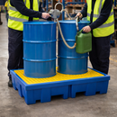 2 Drum Bunded Workfloor – 1260x860x150mm – Polyethylene – Industrial