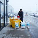 Premium 100 Litre Grit Bin Kit with Durable Scoop for Snow and Frost Clearance - High-Quality Professional Grade for Industrial and Commercial Appl...