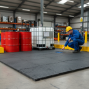 Premium Interlocking Tuff Base Tiles for Fuel and Chemical Spill Containment (250x600cm) - Pack of 60
