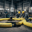 Premium Chemical Spill Absorbent Booms 13cm x 3m Yellow (Pack of 4)