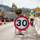 Premium 30mph Quick Fit Sign Face Dia. 670mm for Public Highways Use with Compliance to Chapter 8 Requirements