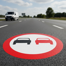 Professional No Overtaking Preformed Thermoplastic Road Marking - Durable, Easy to Apply, Non-Slip for Road Safety