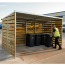Premium Eco Timber Bin Store with Galvanised Steel Framework and Custom Size Options for Enhanced Storage