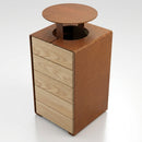 120 Litre Wooden and Steel Litter Bin with Optional Lid (view 2)