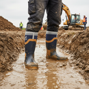 Premium Heavy Duty Neoprene Safety Wellingtons with Protective Toecap, Midsole, and Activ-Step Footbed for Superior Comfort and Durability