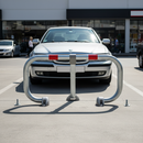 Premium Heavy Duty Parking Space Barrier with Telescopic Support and Reflective Strips for Secure Vehicle Access