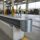 Premium Rounded End Cap for Open Box Beam - Galvanised Steel, High Durability and Safety Features for Pedestrian Areas