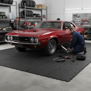 Heavy Duty Garage Floor Tiles with Tread Plate Surface