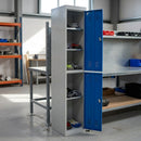 Two-Door PPE Storage Locker with Cam Lock and Shelves