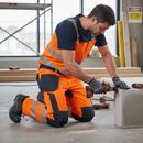 High-Visibility Heavy Duty Trousers with Kneepad Pockets - Two-Toned Design