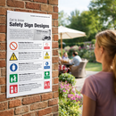Safety Signs Regulations Poster – 400mm x 600mm – Rigid Plastic – Indoor & Outdoor Use