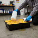 Premium Small Spill Tray with Removable Grid for Laboratories and Schools