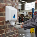 Premium Centre Feed Towel Dispenser - Easy Wall Mount, White, Ideal for Washrooms