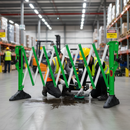 Premium Expanding Barrier System - Heavy Duty and Portable for Pedestrian Safety in Various Applications