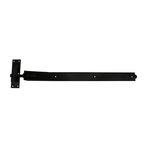 Pair of Adjustable Band & Hook on Plates - Black - 1200mm