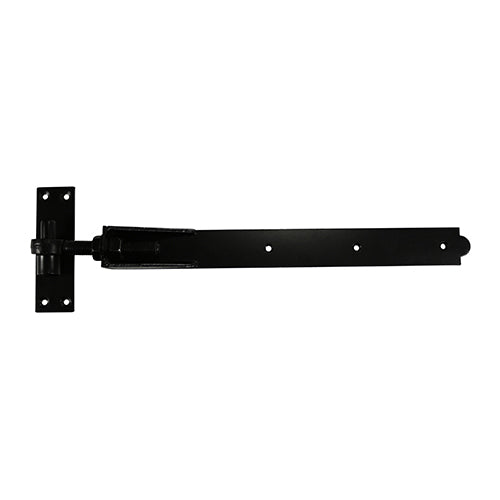 Pair of Adjustable Band & Hook on Plates - Black - 600mm