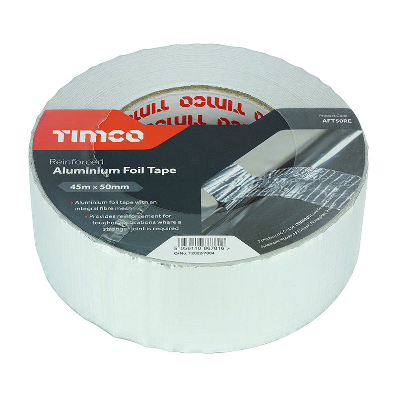 Reinforced Aluminium Foil Tape - 45m x 50mm