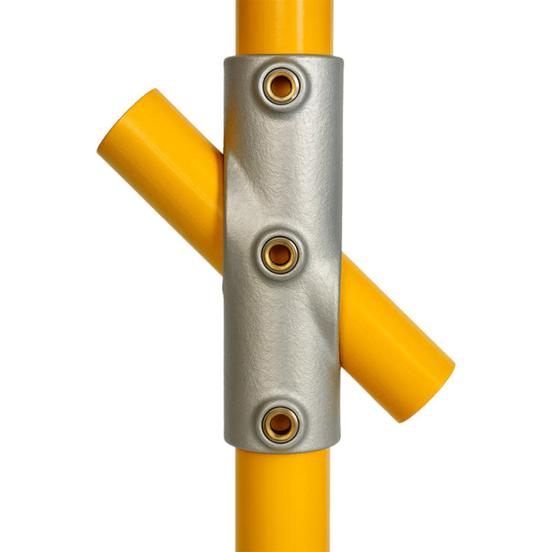 Adjustable Cross Clamp – 30°–45° Handrail Fitting, 33.7mm to 48.3mm