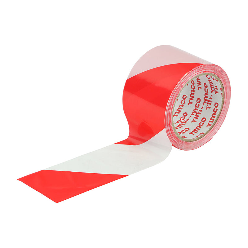 Barrier Tape - Red & White - 100m x 70mm
