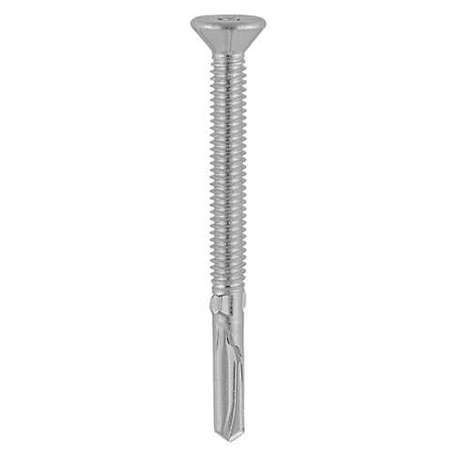 Metal Construction Timber to Heavy Section Screws - Countersunk - Wing-Tip - Self-Drilling - Exterior - Silver Organic - 5.5 x 120