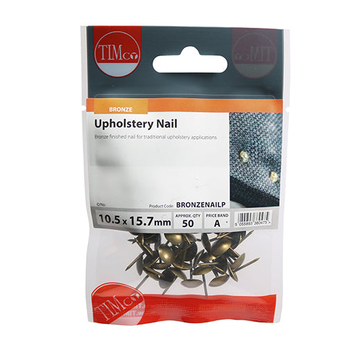 Upholstery Nails - Bronze - 10.5 x 15.7