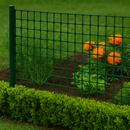 Green Plastic Mesh - 19mm x 19mm Square Holes Lightweight for Garden - 1m High Roll