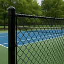 Black PVC Coated Chain Link Fence – 12.5m x 1800mm x 50mm Heavy Duty Roll