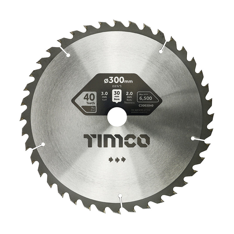 Circular Saw Blade - Combination - Medium - 300 x 30 x 40T