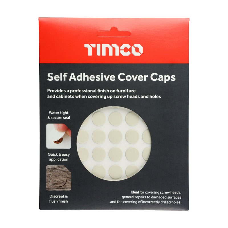 Self-Adhesive Cover Caps - Beige - 13mm