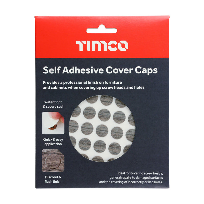 Self-Adhesive Cover Caps - Driftwood - 13mm