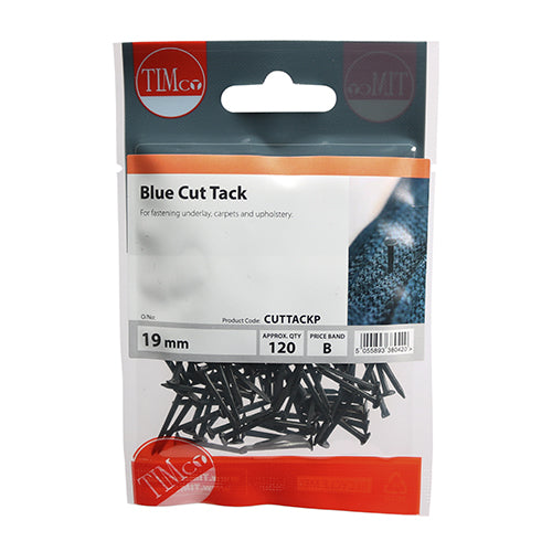 Cut Tacks - Blue - 19mm