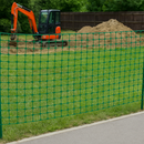 Green Plastic Mesh - 50mm x 50mm Square Holes for Garden - 1m High Fencing Roll