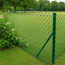 Green Coated Chain Link Fence – 900mm Height, Galvanised Steel, 25m Roll - 50mm hole size