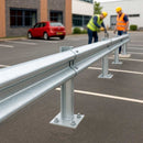 Crash Barrier Post – Concrete-In, Galvanised Steel, Heavy-Duty